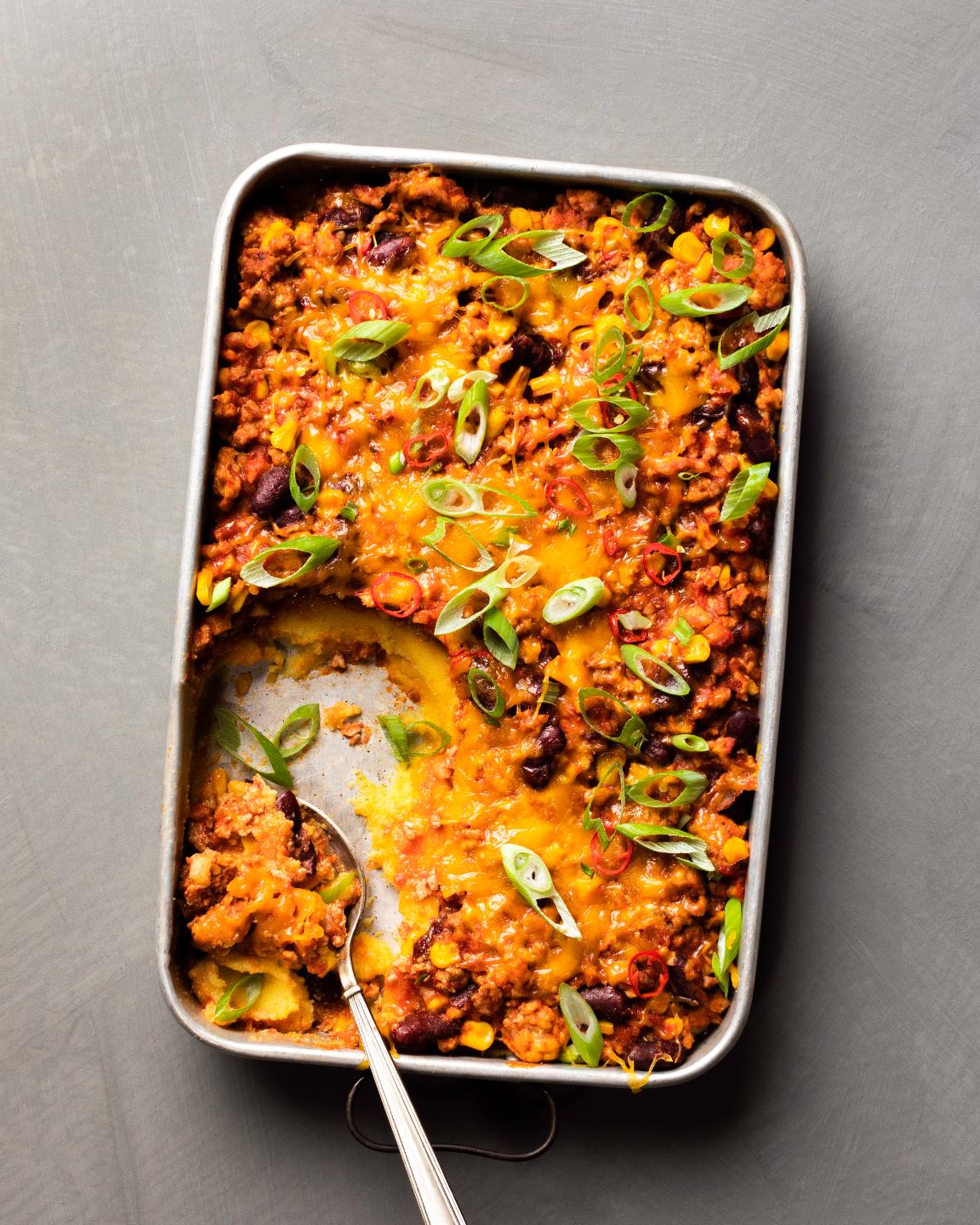 Krůtí casserole s polentou