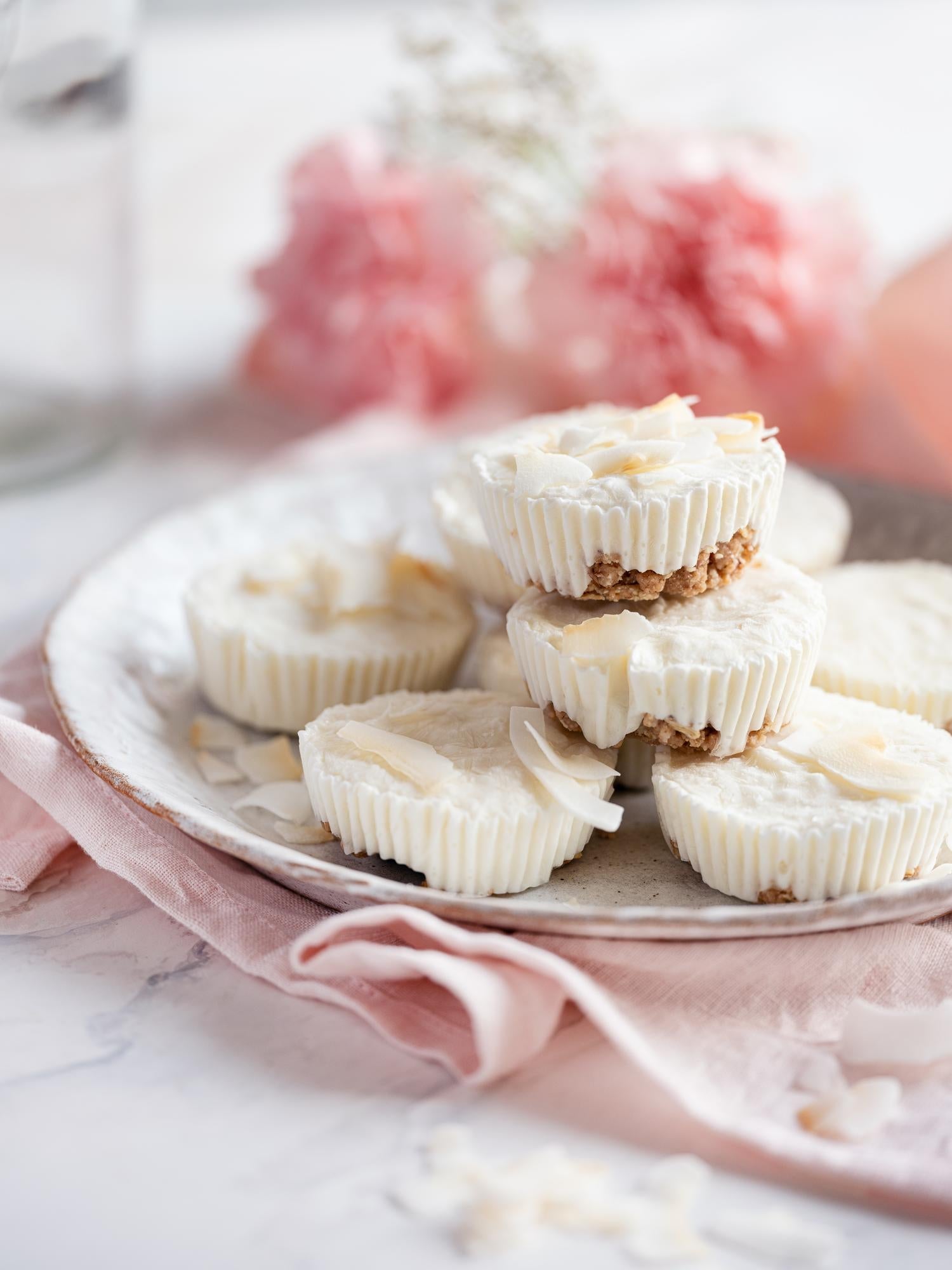 Nepečené kokosové muffiny