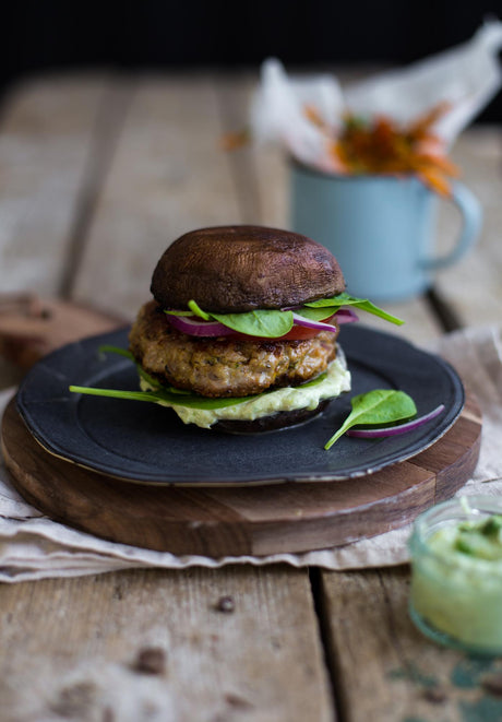 Krůtí portobello burgery