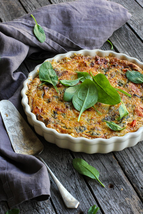Celozrnný quiche