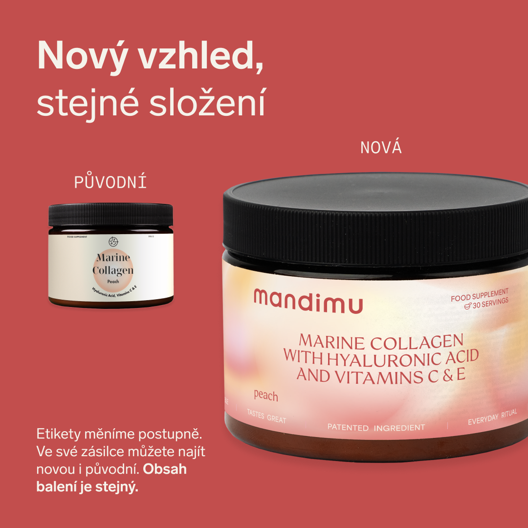 Prémiový kolagen s kys. hyaluronovou a vitamíny C a E (broskvový)