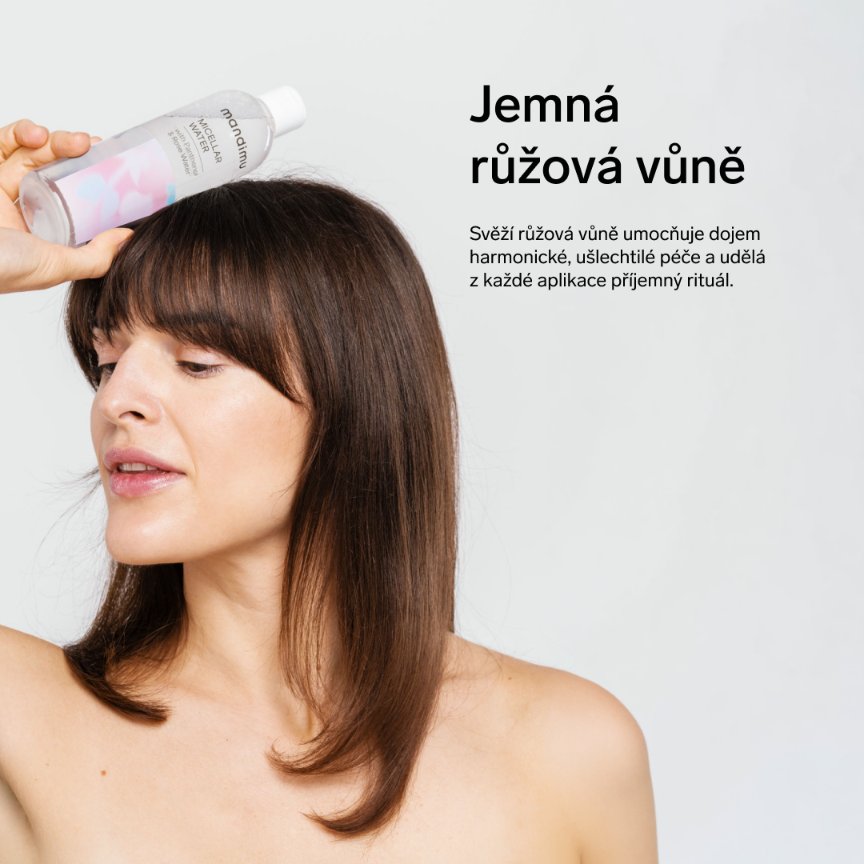 Micelární voda s panthenolem a růžovou vodou 250 ml