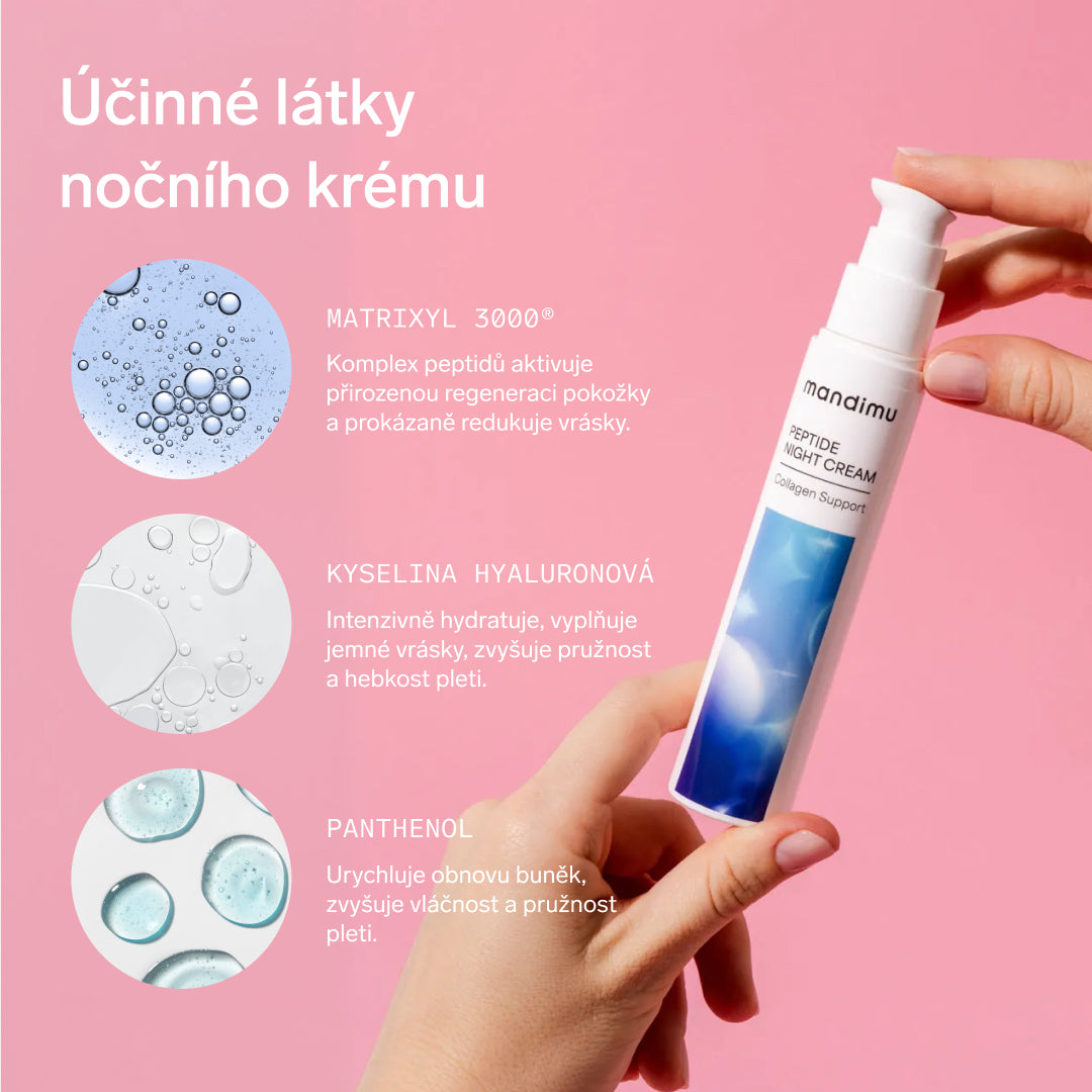 Noční krém Advanced Peptide pro podporu kolagenu 50 ml