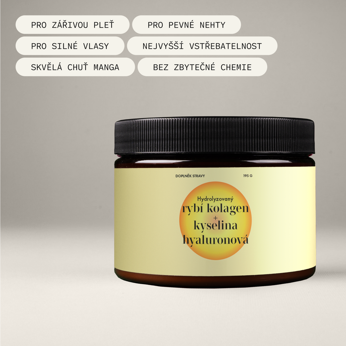 Sada pleťových krémů a prémiového kolagenu pro zářivější pleť