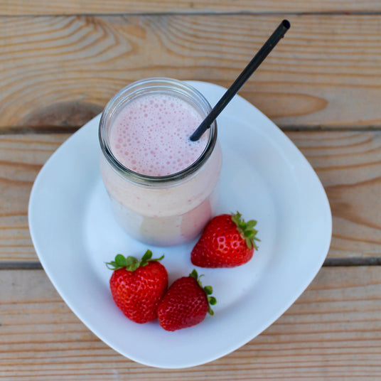 Jahodové smoothie s proteinem