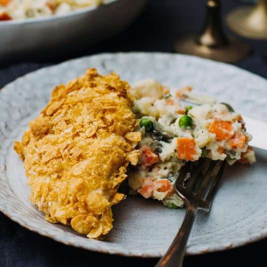 Kuřecí řízek v cornflakes