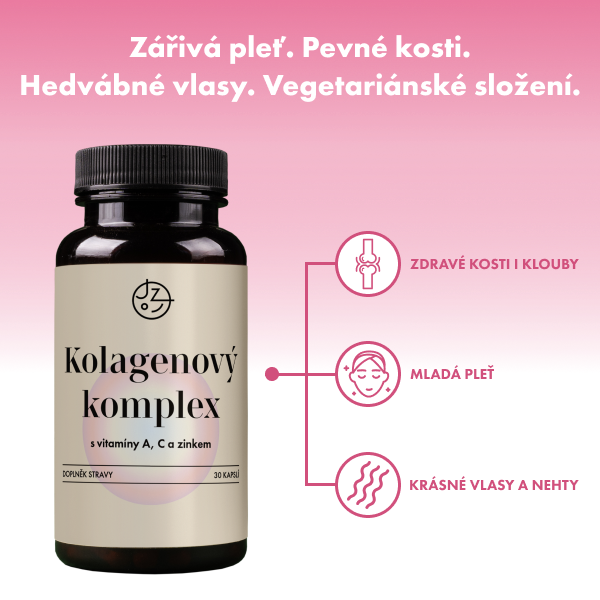 Kolagenový komplex s vitamíny A, C a zinkem (vegetariánský)