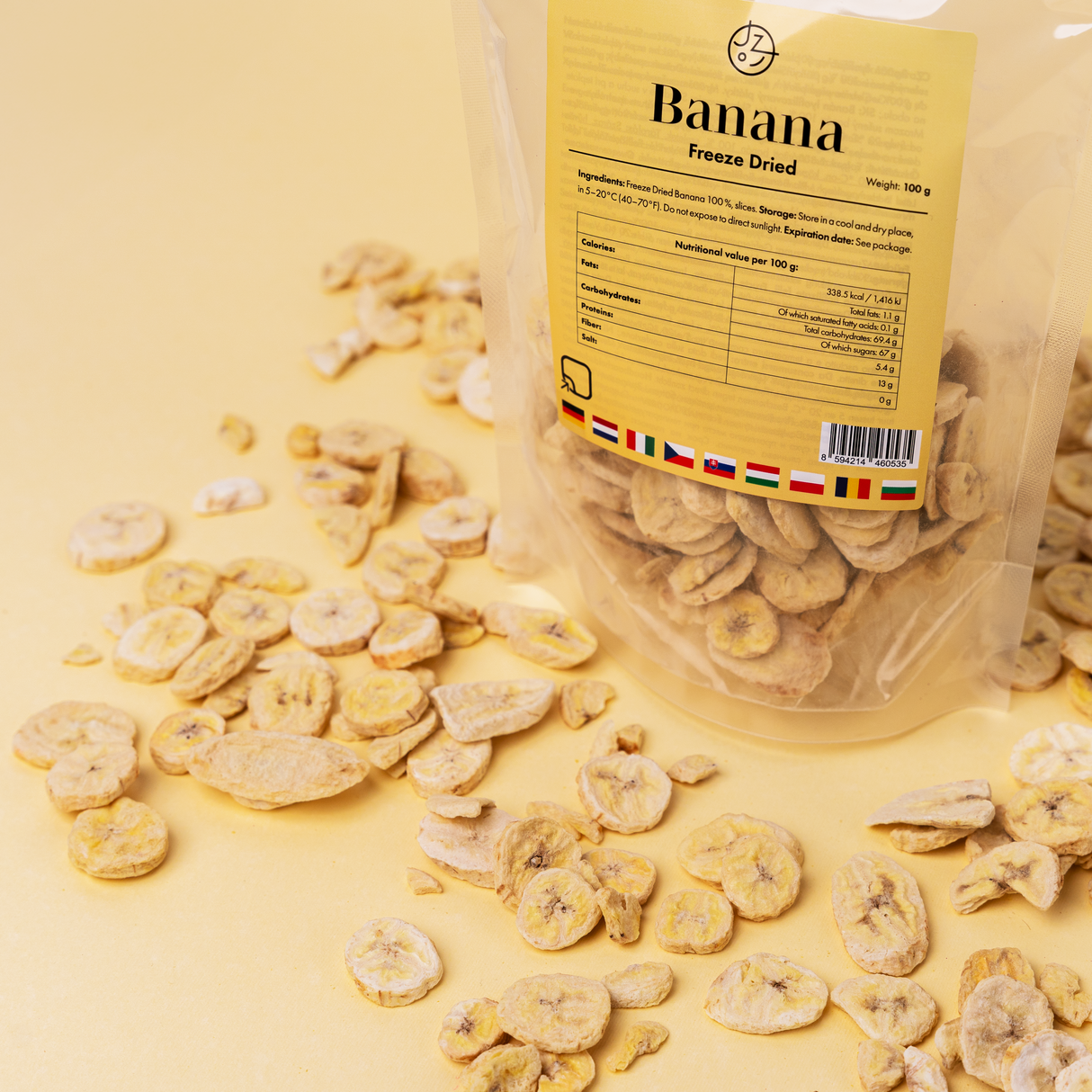 Lyofilizované banány 🍌 (sušené mrazem) 100 g balení