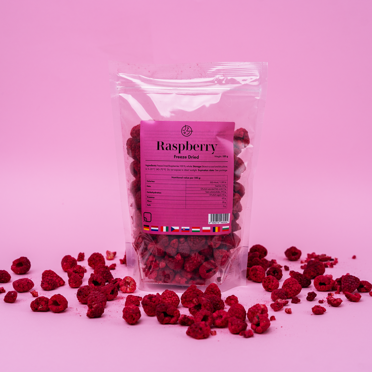 Lyofilizované maliny 🥰 (sušené mrazem) 100 g balení