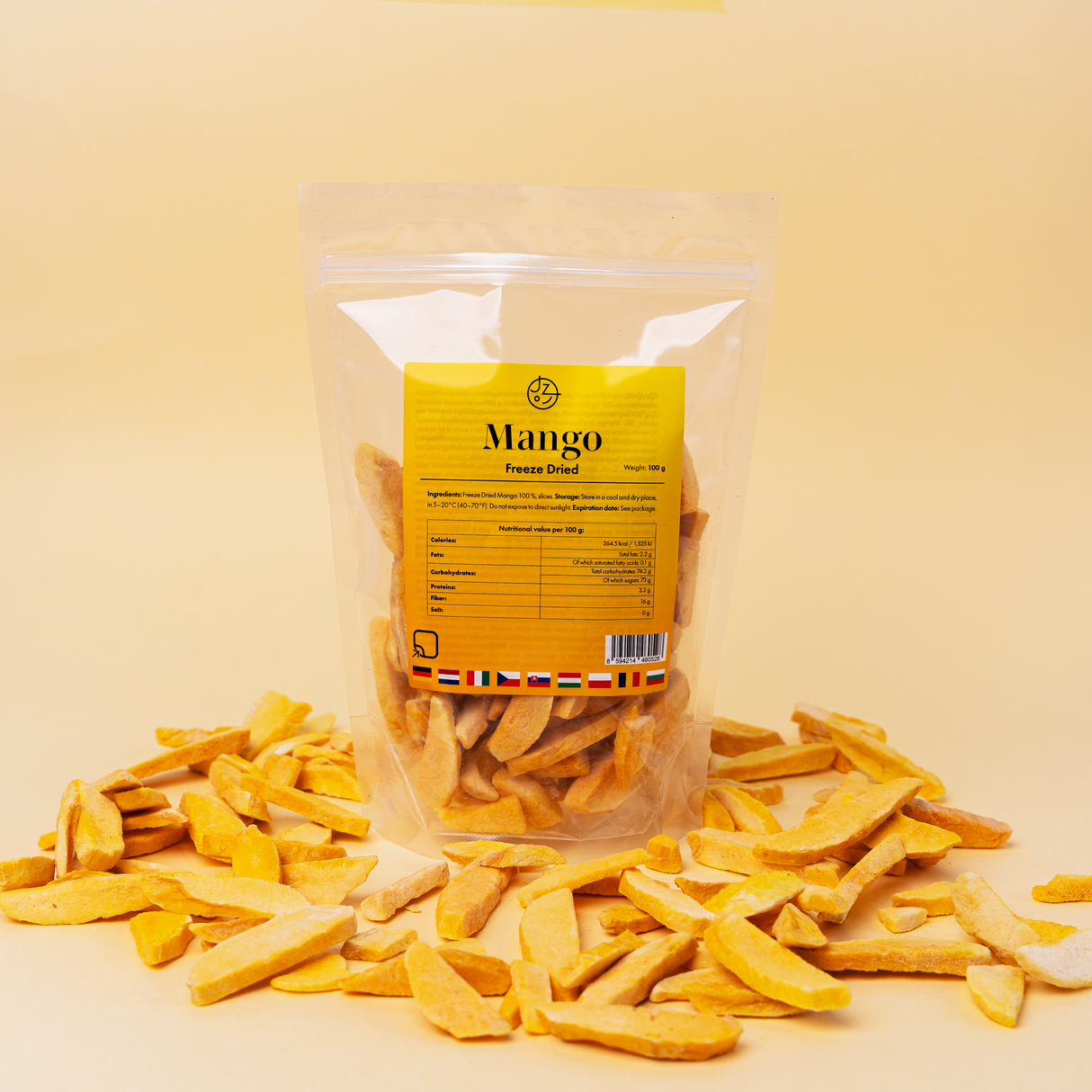 Lyofilizované mango 🥭 (sušené mrazem) 100 g balení