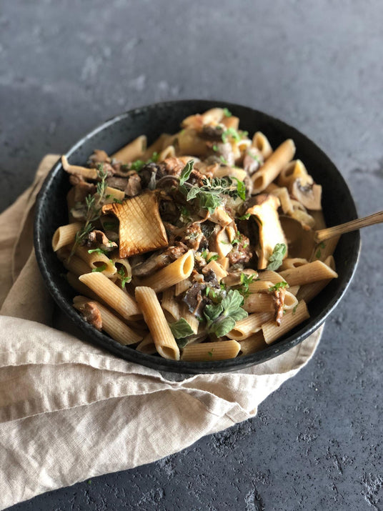 Houbová omáčka s těstovinami