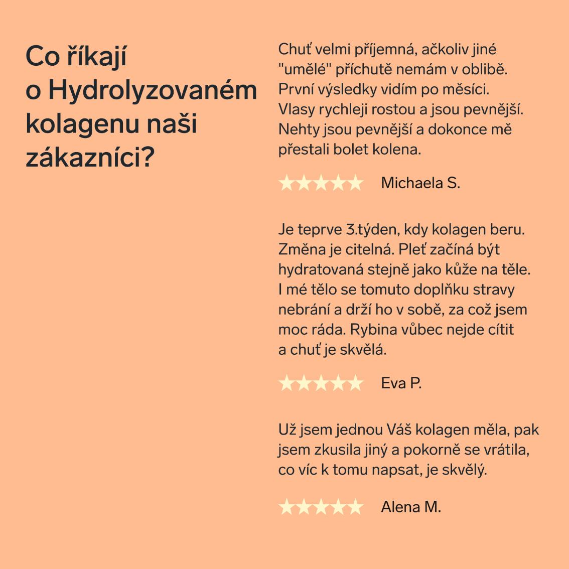Prémiový kolagen s kys. hyaluronovou a vitamíny C a E (broskvový)