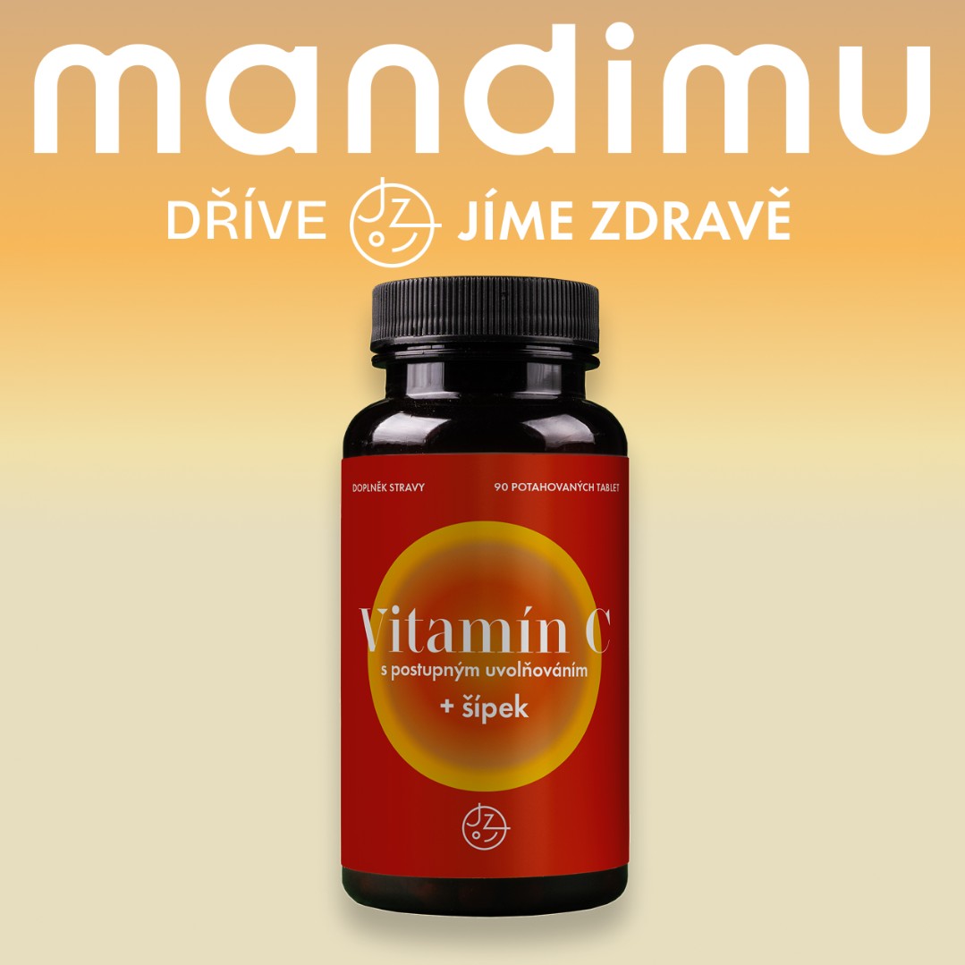 Vitamín C s postupným uvolňováním a šípkovým extraktem