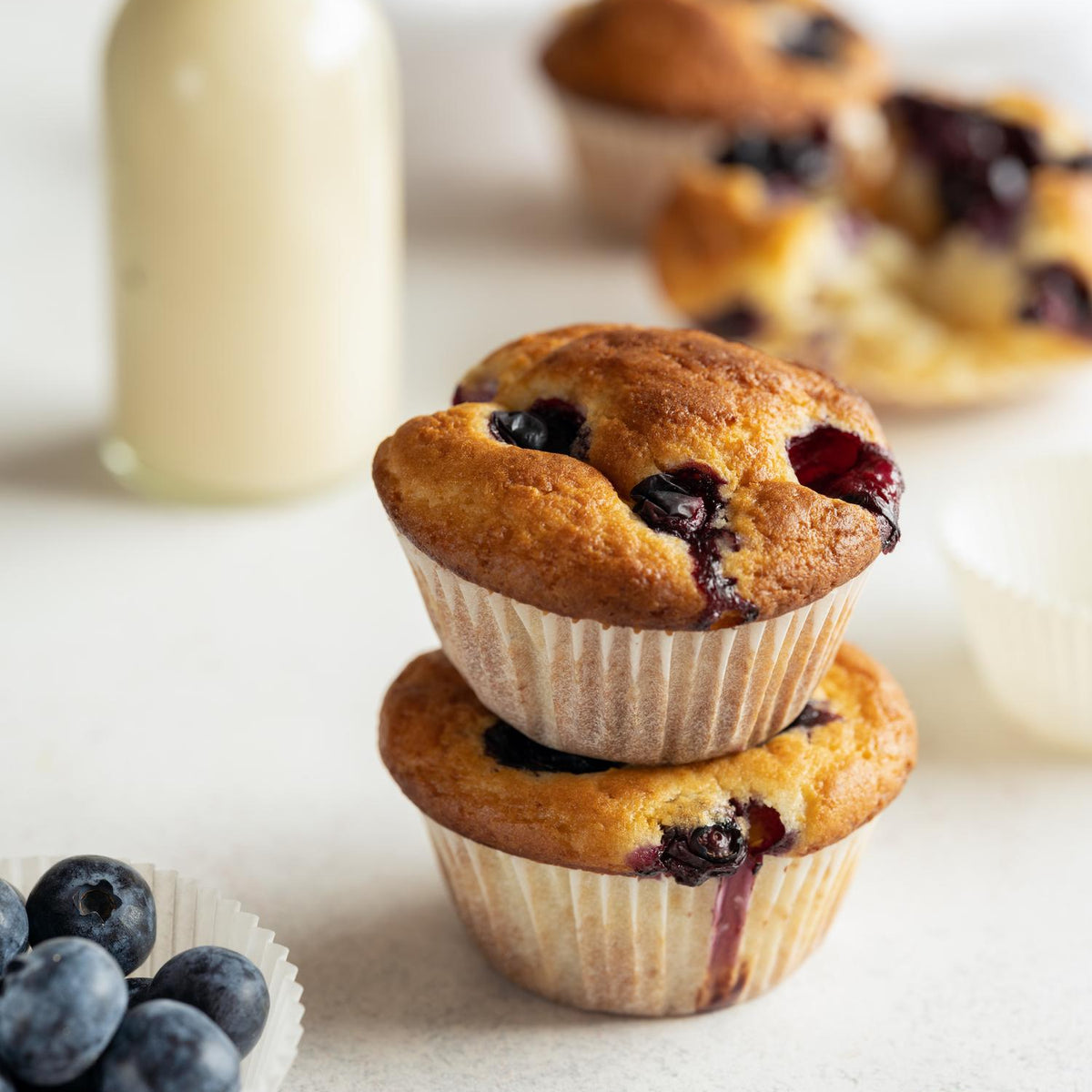 Borůvkové muffiny s jogurtem