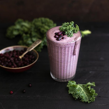 Borůvkové smoothie s kadeřávkem