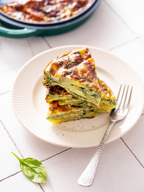 Bramborová frittata se špenátem