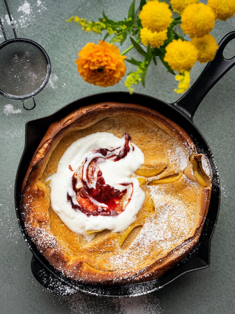 Broskvová dutch baby