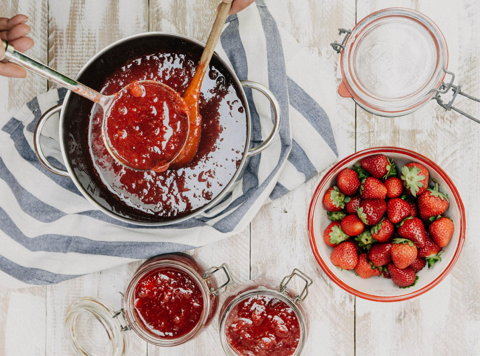 Jahodová marmeláda se stévií - základní recept