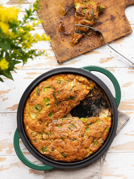 Frittata s pórkem