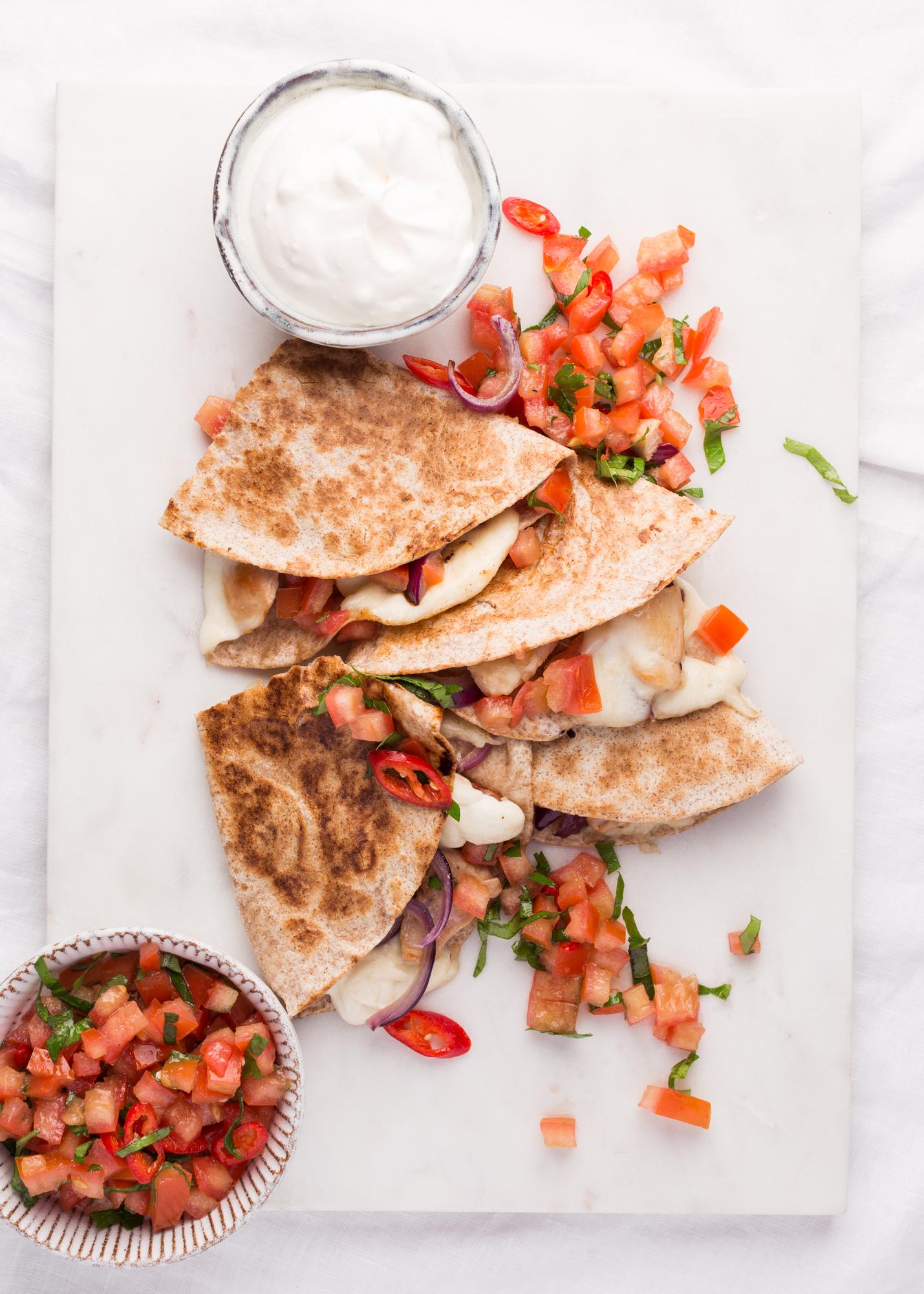 Kuřecí quesadilly s mozzarellou