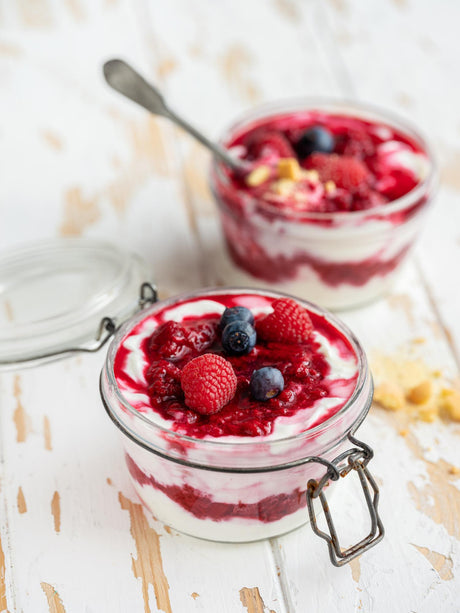 Malinový trifle s celozrnnými piškoty