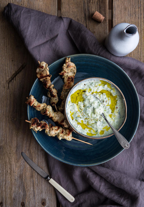 Kuřecí špízy s tzatziki