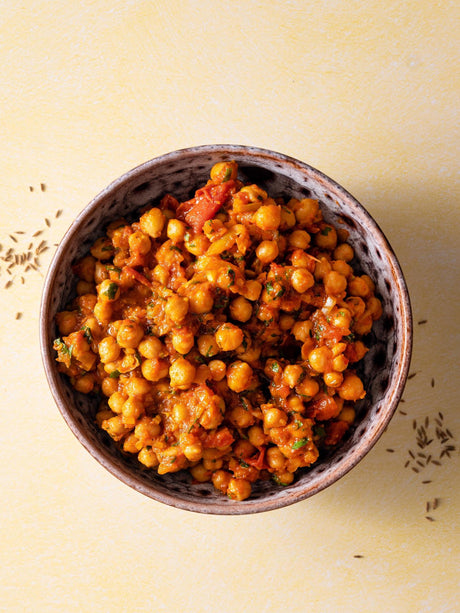 Indická cizrnová chana masala