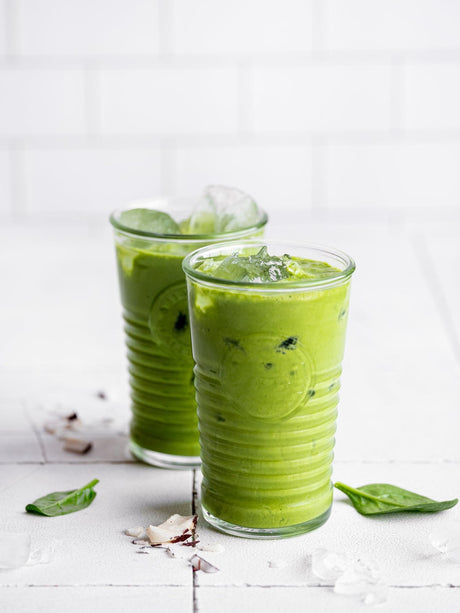 Kokosovošpenátové ledové smoothie