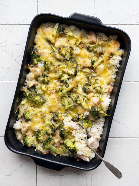 Kuřecí casserole s brokolicí a rýží