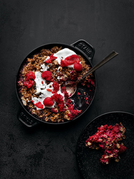 Malinový crumble