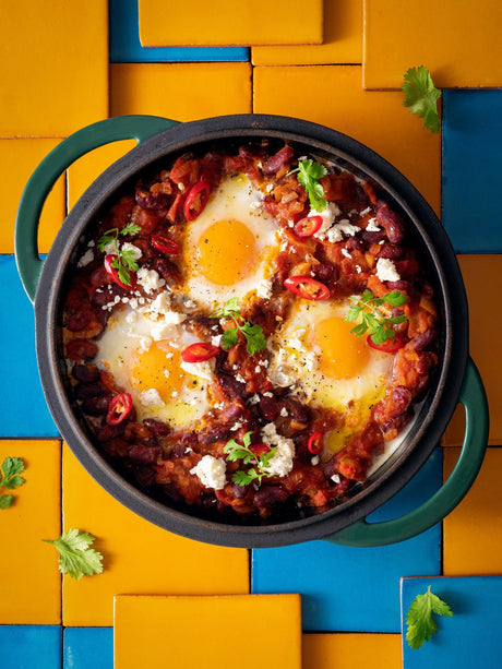 Mexická snídaňová vejce (huevos rancheros)