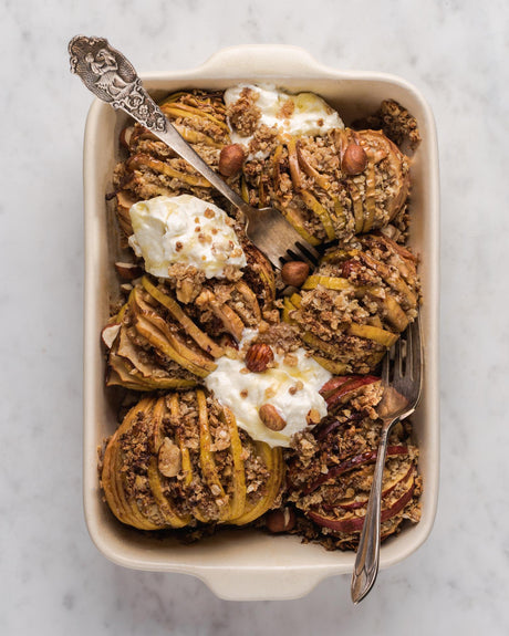 Pečená jablka hasselback