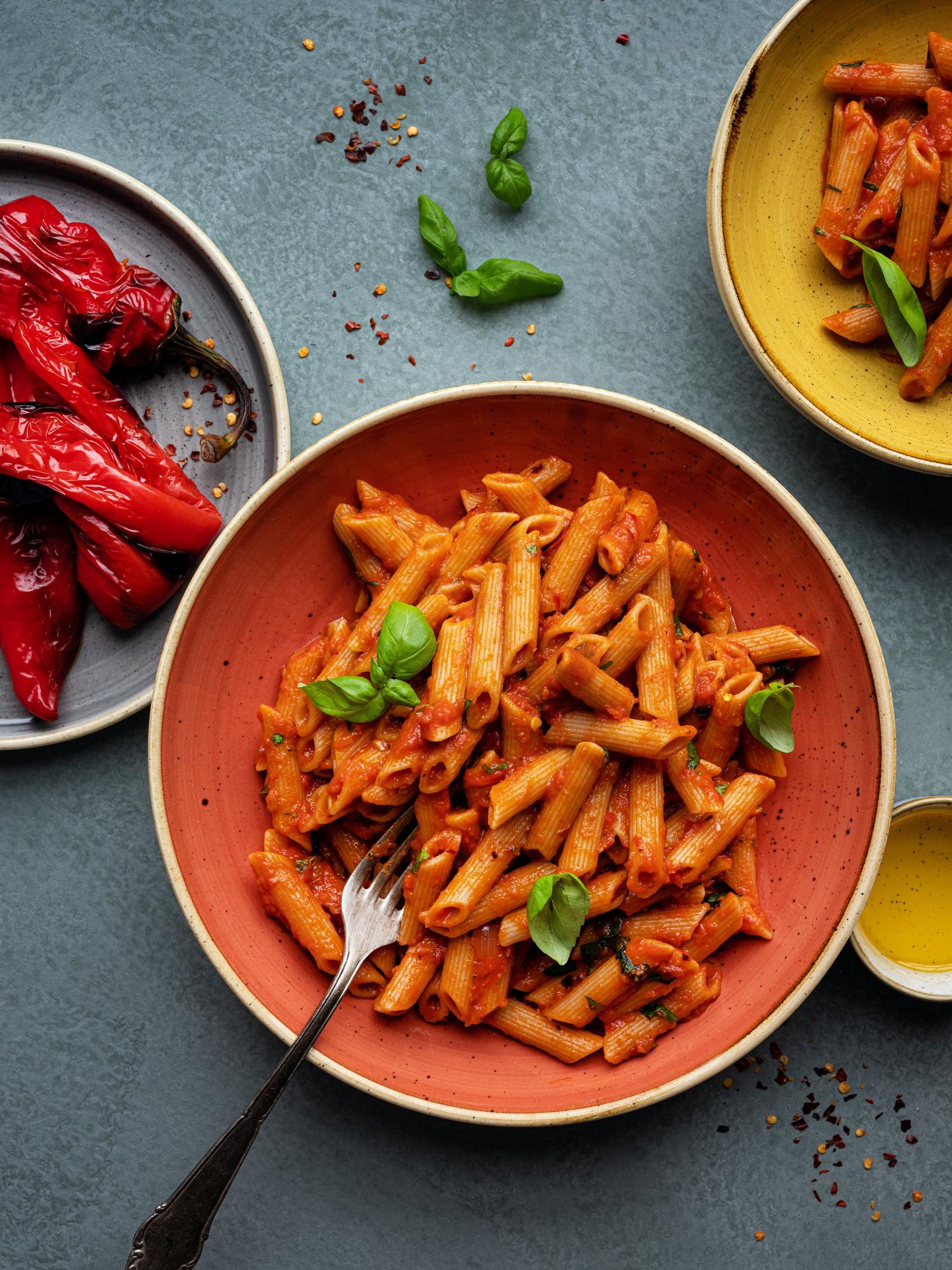 Penne s paprikovorajčatovou omáčkou