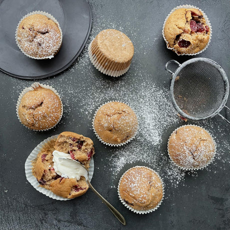 Brusinkové muffiny