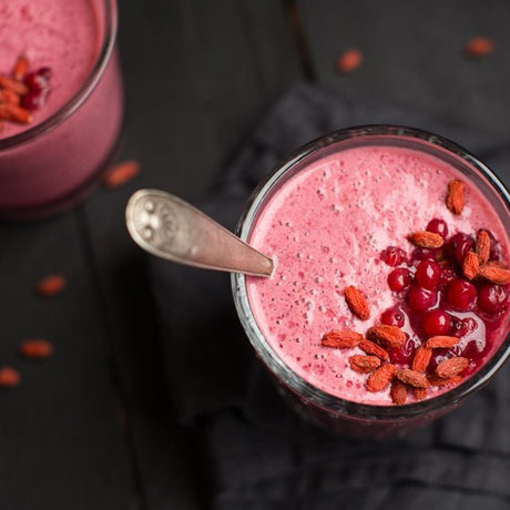 Brusinkové smoothie s goji