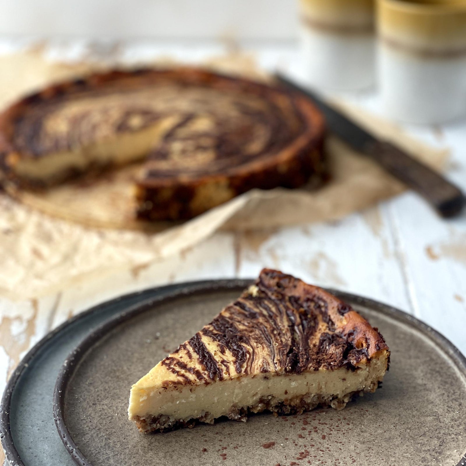 Tvarohový cheesecake s čokoládou
