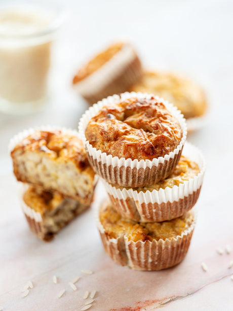 Rýžovobanánové muffiny