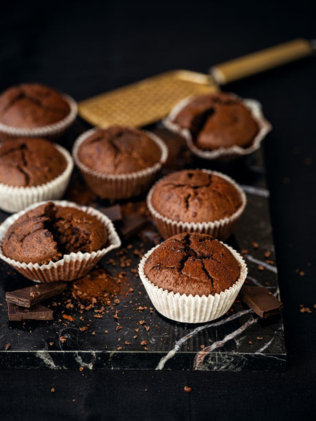Čokoládové muffiny z tvarohového těsta