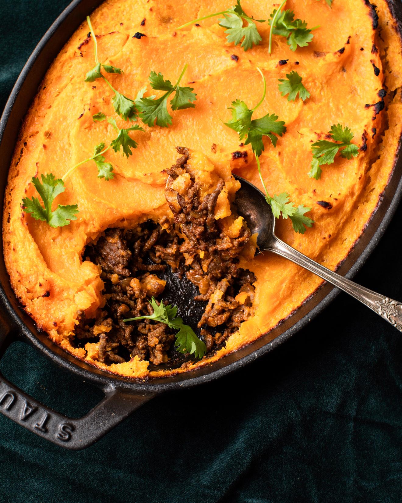 Shepherd's Pie s hovězím masem a batáty