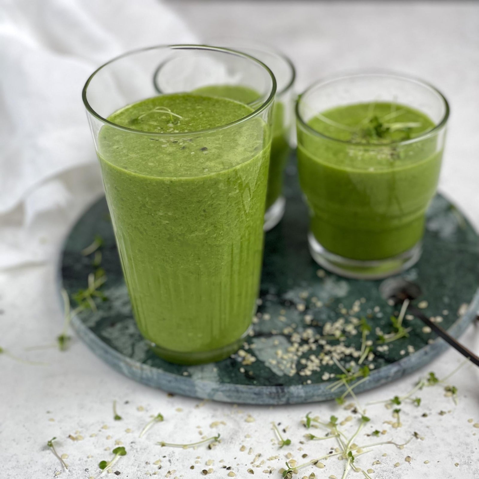 Špenátové smoothie s chia semínky