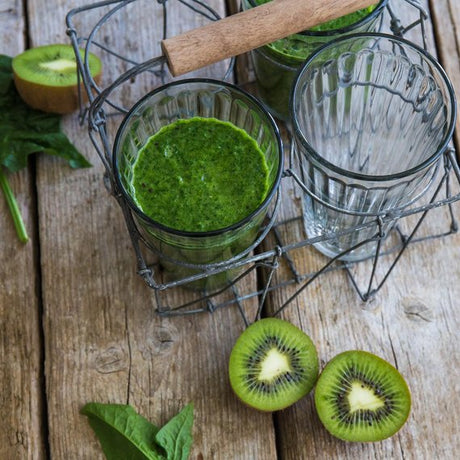 Špenátové smoothie s kiwi