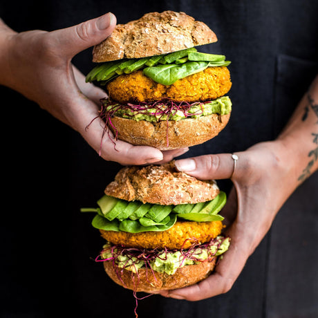 Tofu burger s batáty