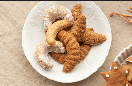 Veganské vanilkové rohlíčky
