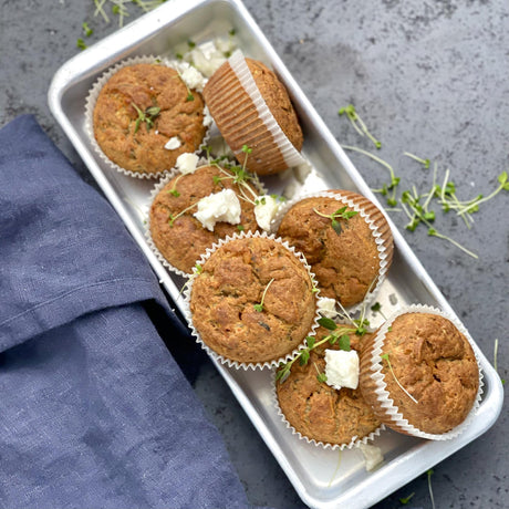 Cuketové muffiny s fetou