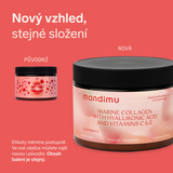 Prémiový kolagen s kys. hyaluronovou, vit. C a 8 látkami pro vlasy, nehty, pleť (jahodový)