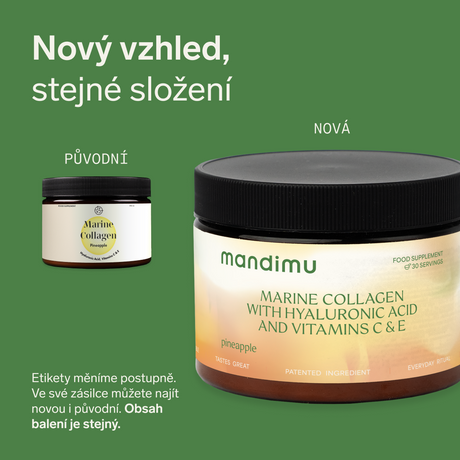 Prémiový kolagen s kys. hyaluronovou a vitamíny C a E (ananasový)