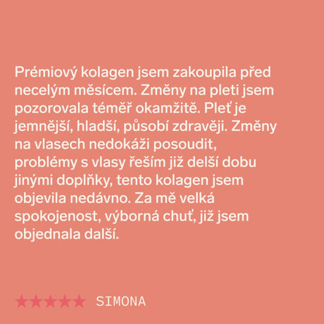 Prémiový kolagen s kys. hyaluronovou, vit. C a 8 látkami pro vlasy, nehty, pleť (jahodový)