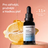 Noční retinalové sérum Night Renewal s 0,05 % retinalu & rostlinnými oleji 30 ml