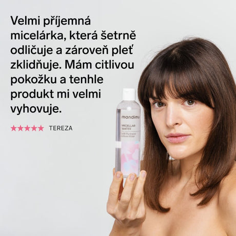 Micelární voda s panthenolem a růžovou vodou 250 ml