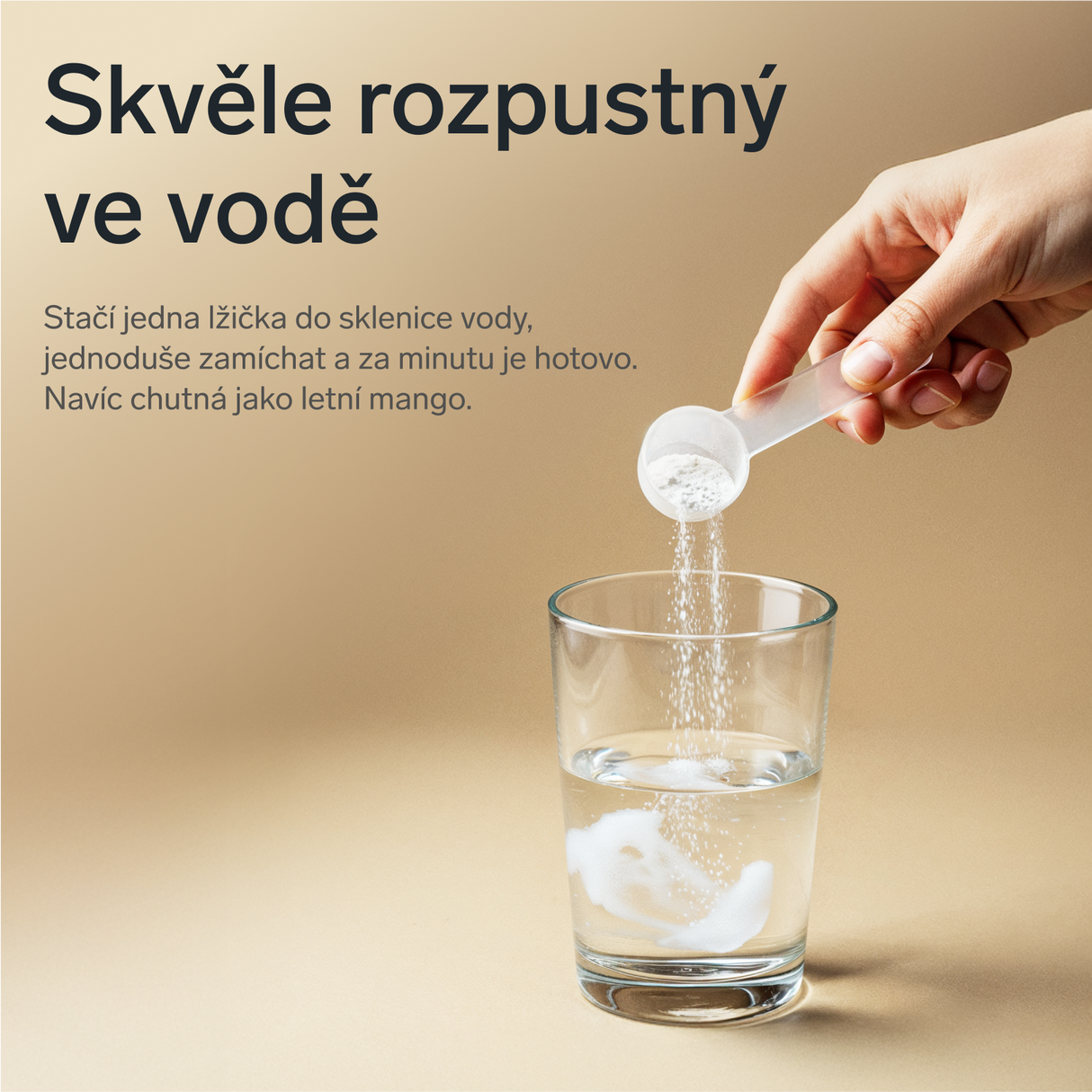 Prémiový kolagen s kyselinou hyaluronovou a vitamíny C a E (příchuť mango)